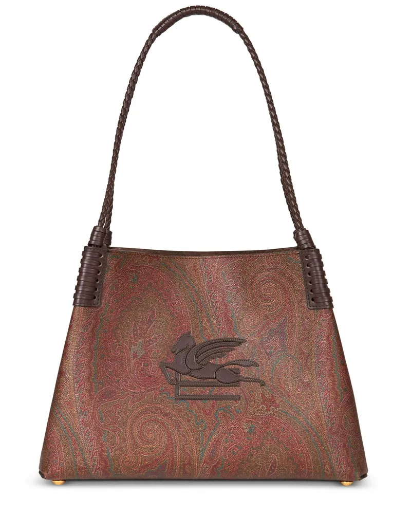 Etro Paisley Tote Taschen kleines Pfund Brown