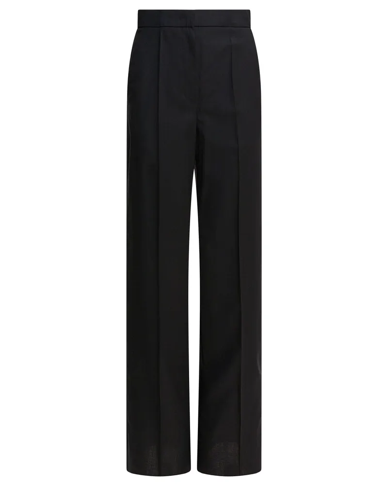 Max Mara Gerade Hose aus leichter Wolle von Black