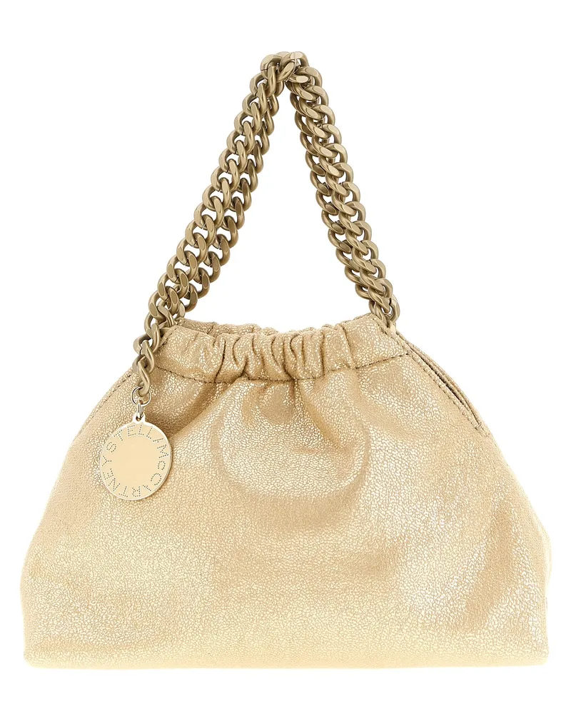 Stella McCartney Umhängetasche „Falabella Mini Kordelzug Gold