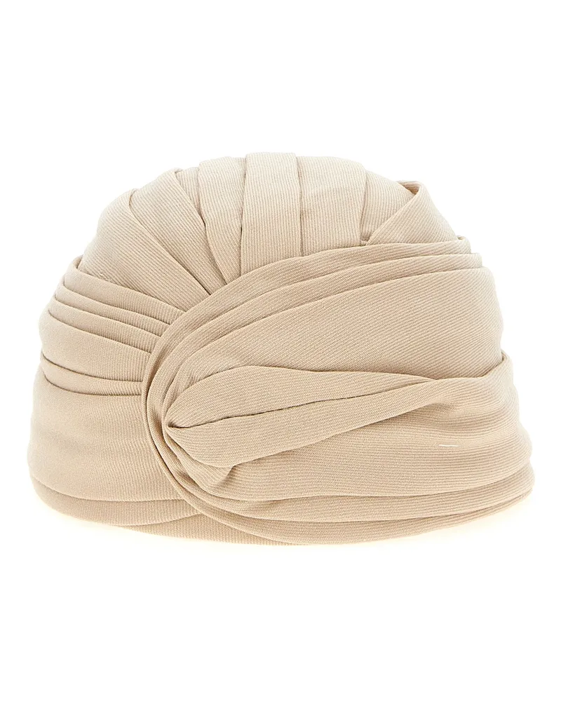 Valentino Garavani Valentino Garavani Wolle starrer Turbaner Beige