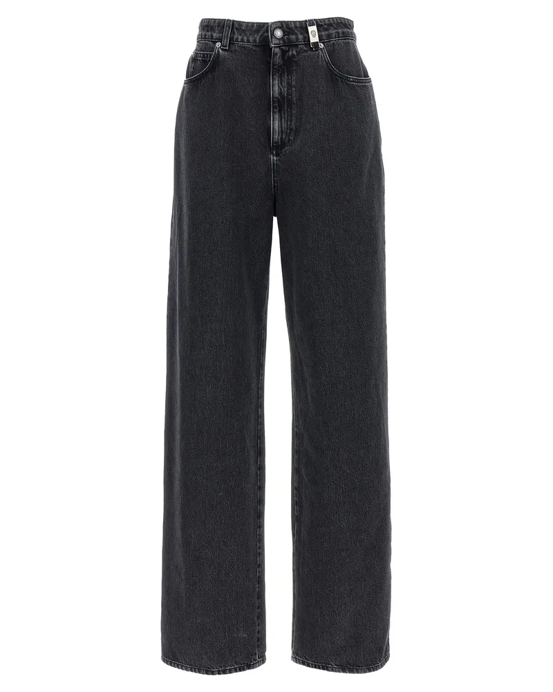 Alexander McQueen Wide Leg Jeans Black
