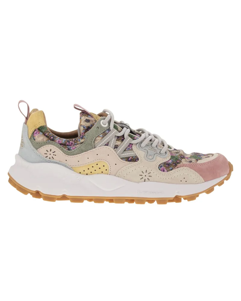 Flower MOUNTAIN Yamano 3 Turnschuhe im Wildleder und technischen Stoff Pink