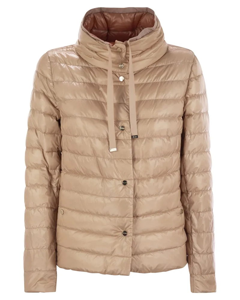 Herno reversible Jacke in Ultralight Nylon Pink