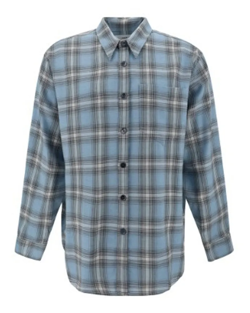 AMI Paris Ami Paris Casual Overshirt Blau