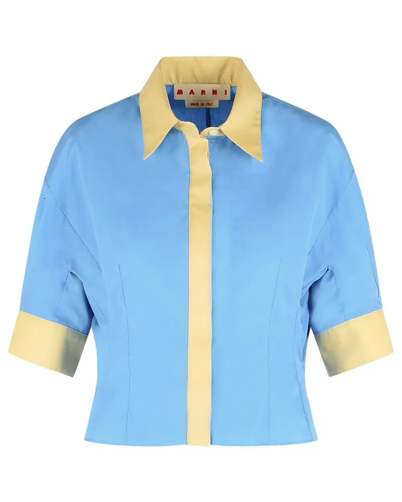 Marni Hellblaues Baumwollhemd Light