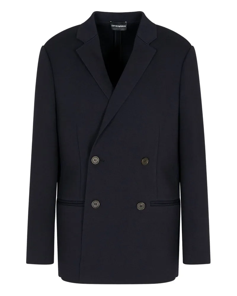 Emporio Armani Single Breasted Blazerjacke Blue