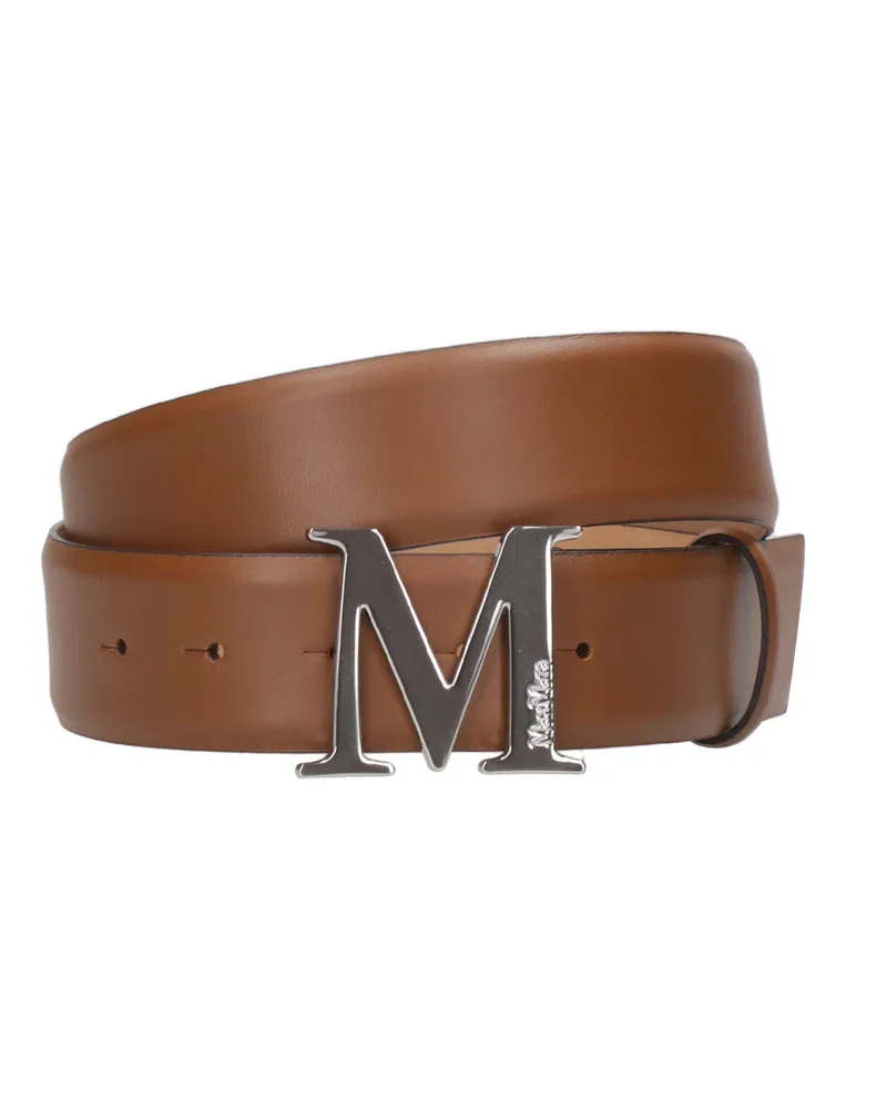 Max Mara Gürtel Leder Braun Leather
