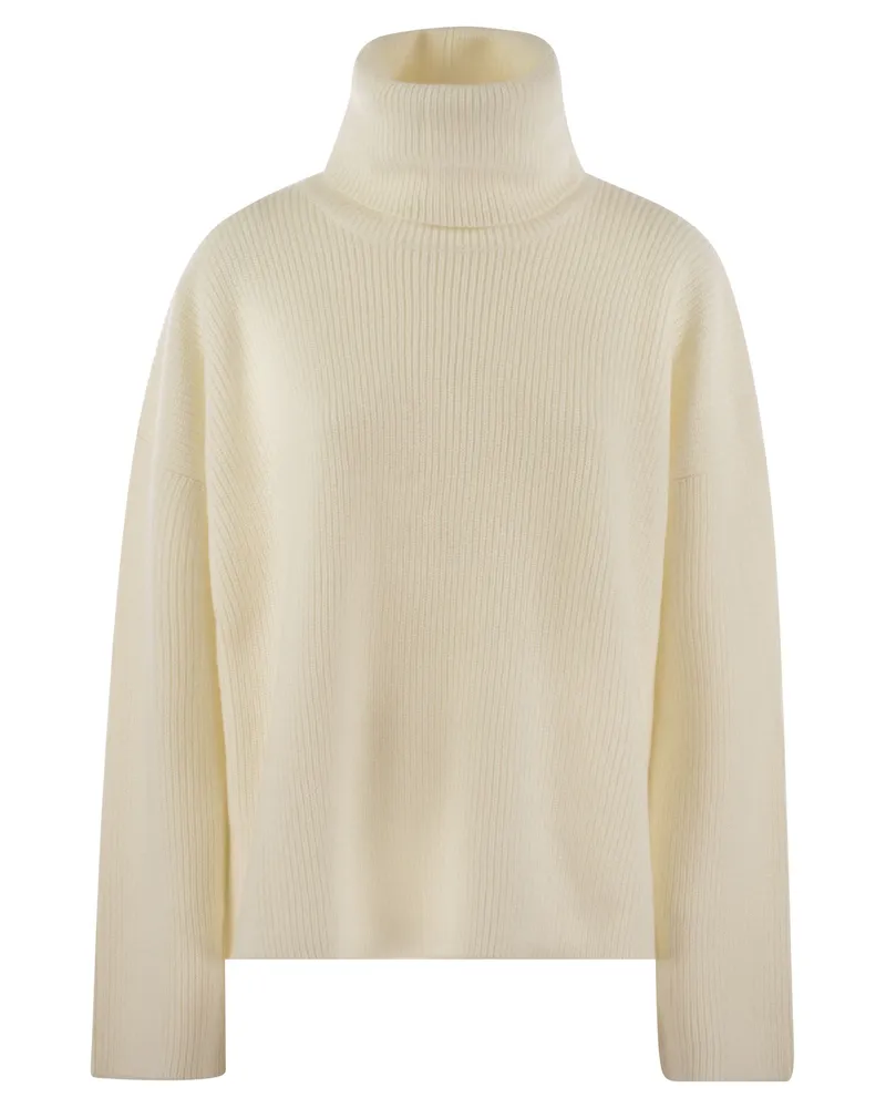 Fabiana Filippi Boxy Therck Pullover White