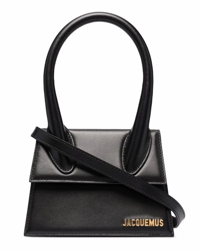 Jacquemus Le Chiquito Moyen Lederhandtasche Schwarz