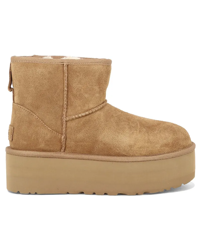 UGG Classic Mini Platform" Knöchelstiefel Beige