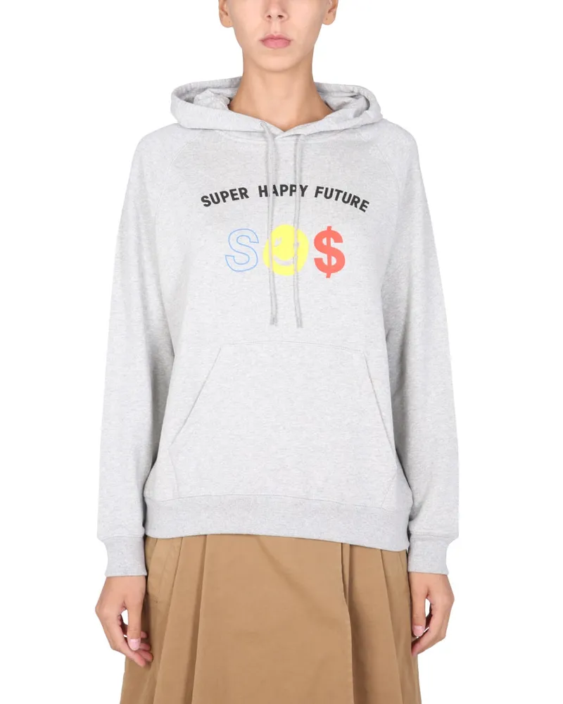 Être Cécile Super Happy Future" Sweatshirt Grey