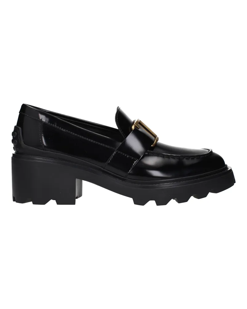 TOD'S Frauen's Mokassins aus schwarzem Leder -