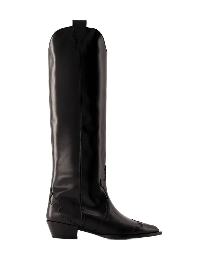 aeyde Aruna Stiefel  Leder schwarz Black