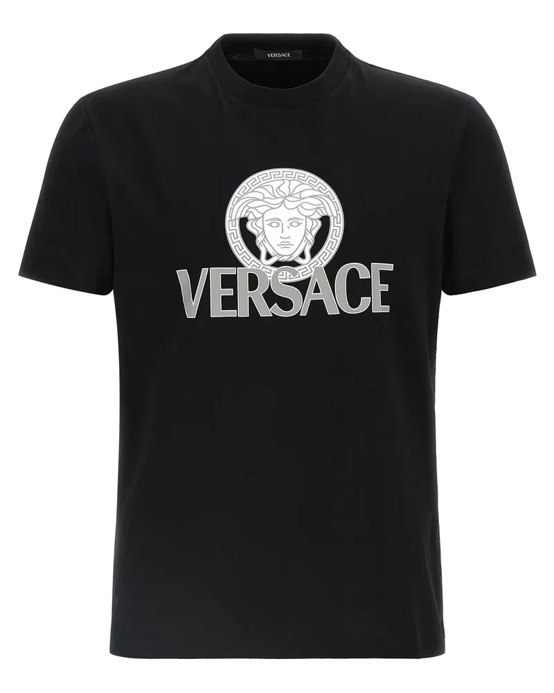 Versace Medusa' Print T -Shirt Black