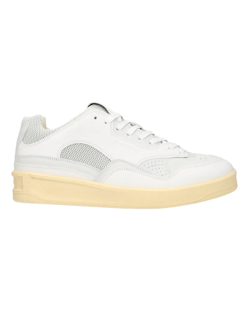 Jil Sander Sneakers Herren Leder weiß/hellgrau -