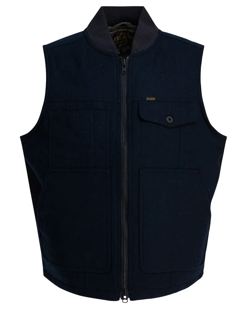 Filson Ärmellose Jacke aus -Wollmischung Blue