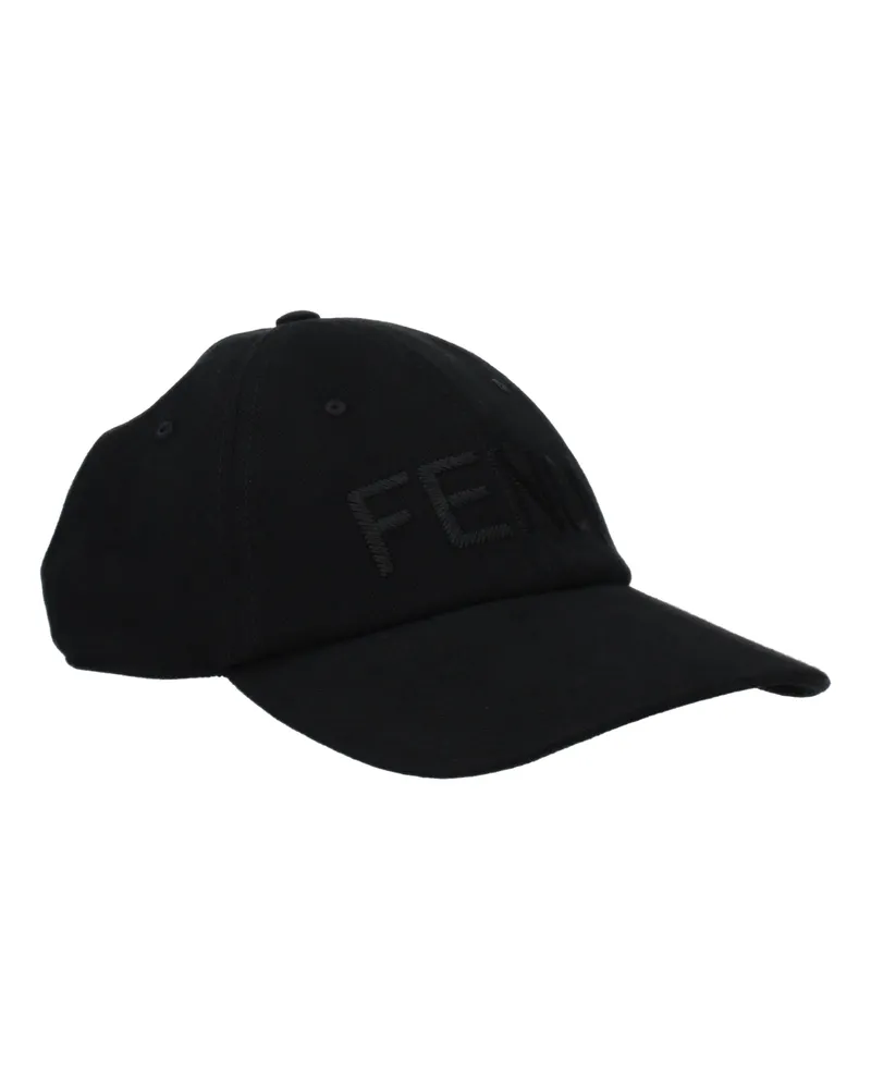 Fendi Herrens Kappen Baumwolle Schwarz -