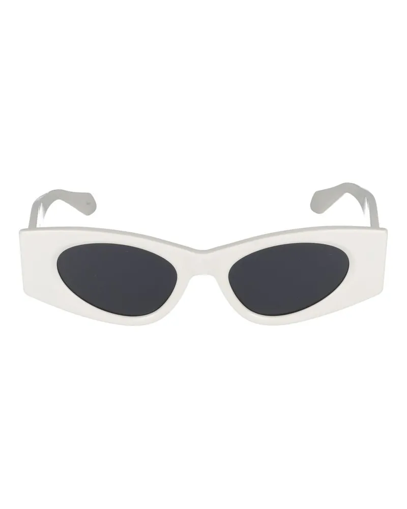Alaïa Sonnenbrille  AA0075 S 002 Weißes weißes Grau /20/1200 002
