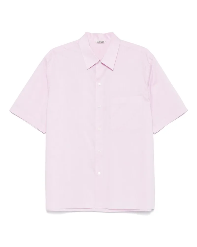 AURALEE Baumwollhemd Pink