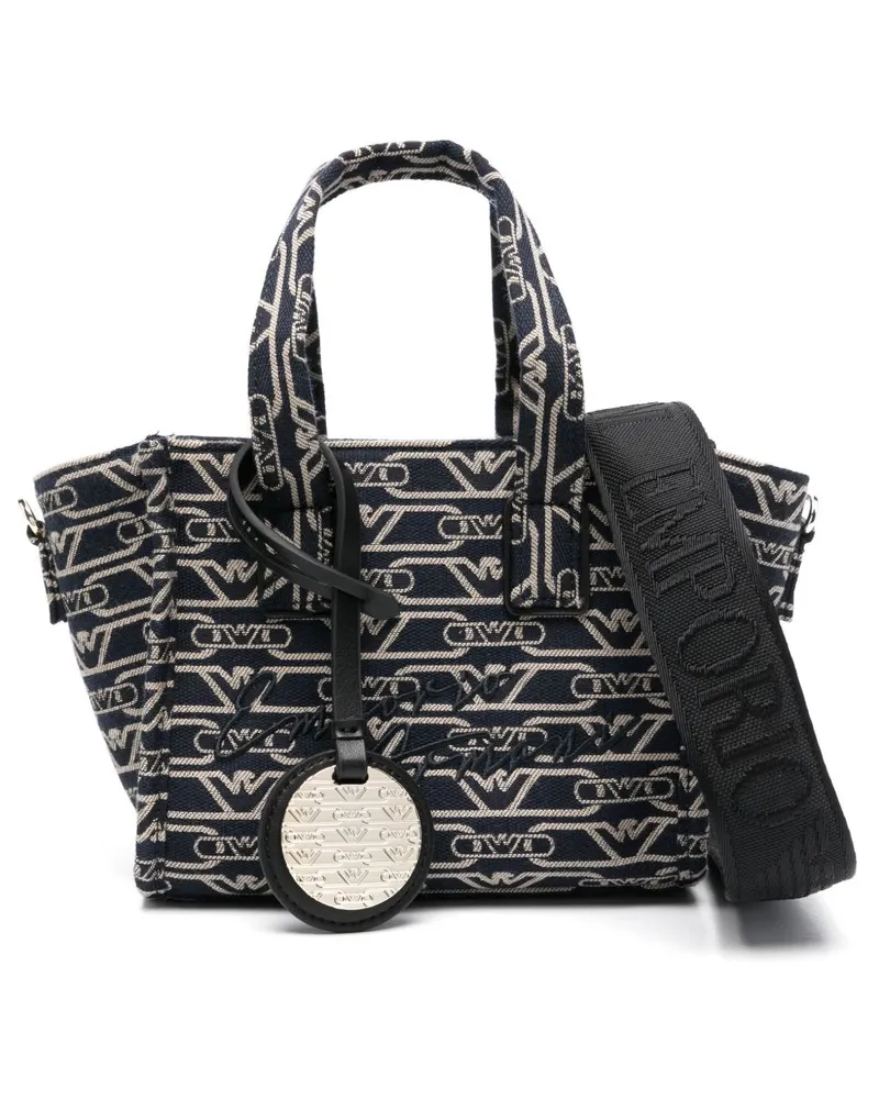 Emporio Armani kleine Einkaufstasche Blue