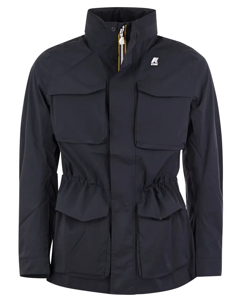 K-Way Manfield Jacke im wasserdichten Stoff Blue