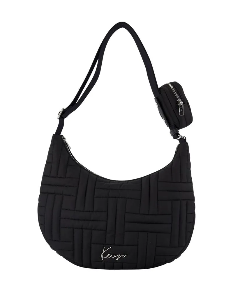 Kenzo Crossbody Bag  Nylon Black Schwarz