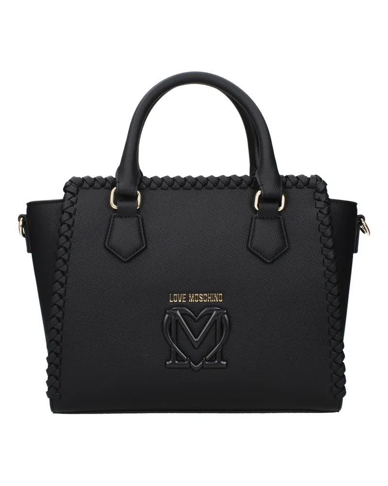 Moschino Damens Handtaschen Polyurethan Schwarz -