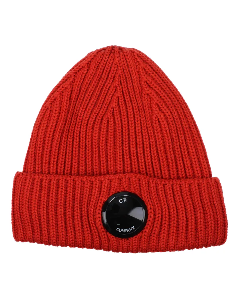 C.P. Company C.P. Firmenmänners Wollmützen Rot -
