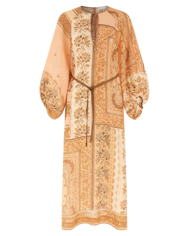 Zimmermann Lucky Tunika Midi' Kleid Pink