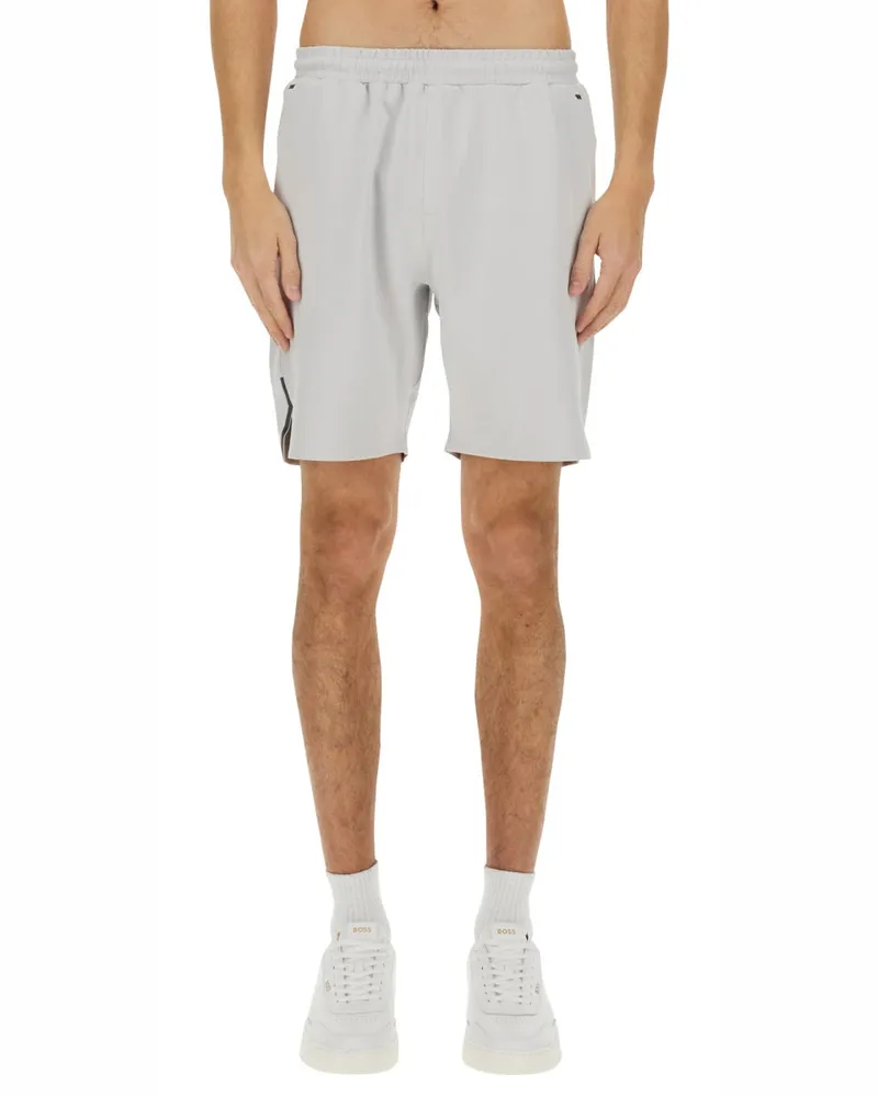 HUGO BOSS Technical Fabric Bermuda Shorts Grey