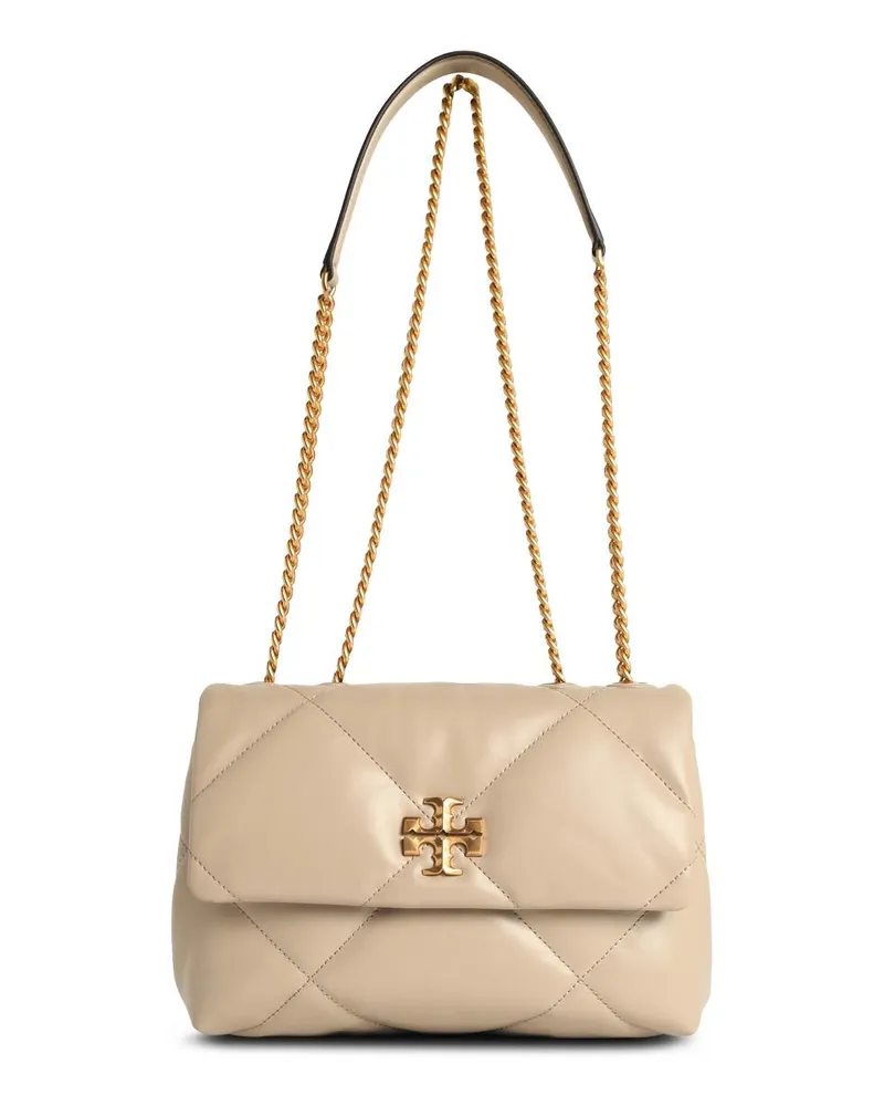 Tory Burch Kleine umwandelbare Umhängetasche „Kira“ von  in beigem Lear Beige