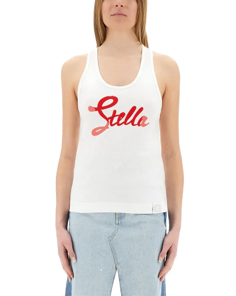 Stella McCartney Stella Mc Cartney tops mit Logo White