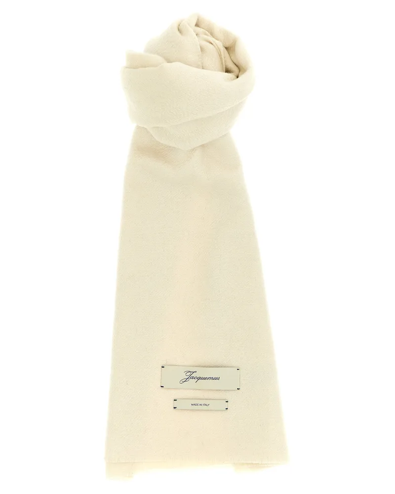 Jacquemus LSchal „echarpe Cachemire Beige