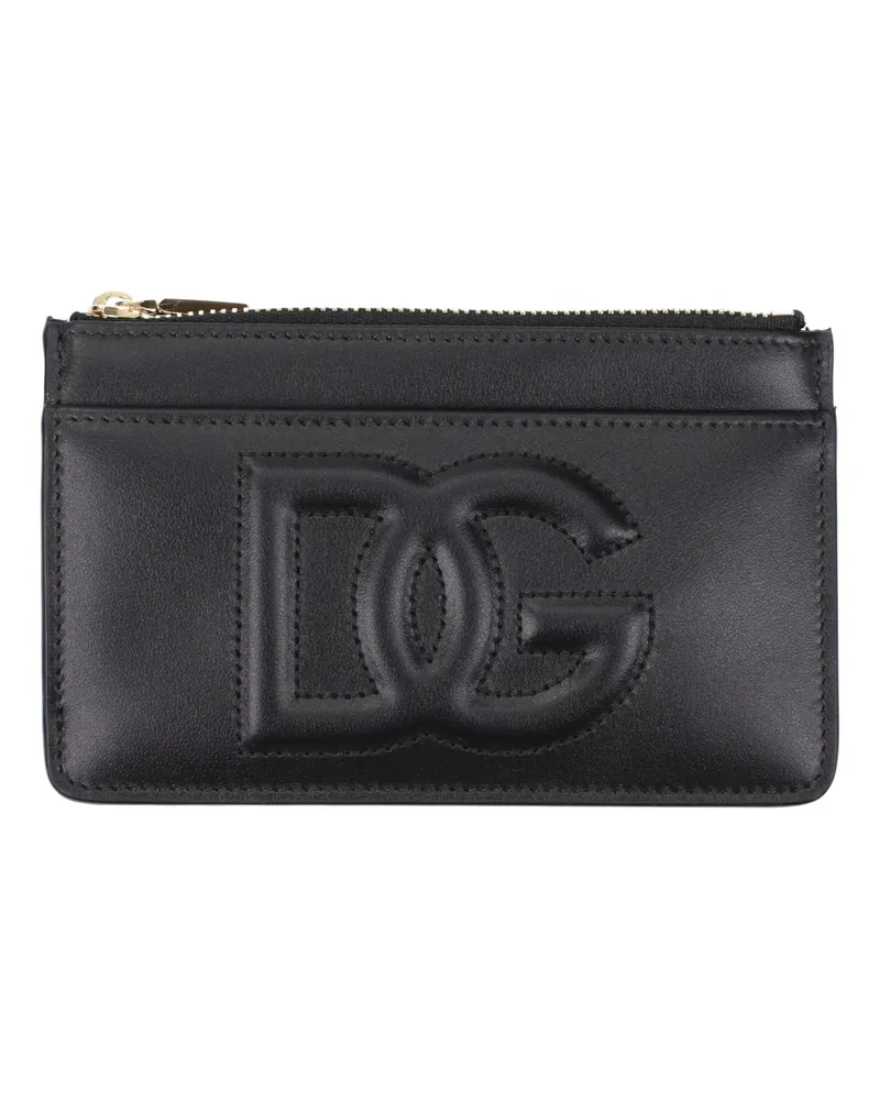 Dolce & Gabbana Dolce&Gabbana Damens Ledergeldbörse Schwarz -