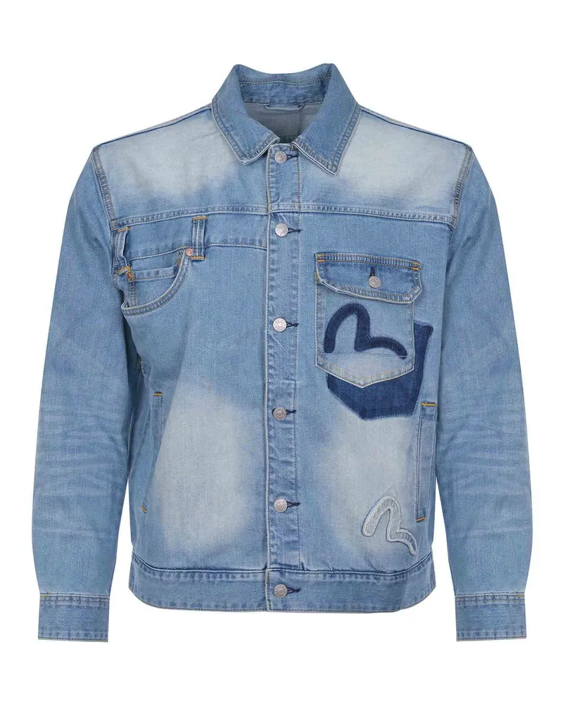 Evisu Jacke aus Jeans Light