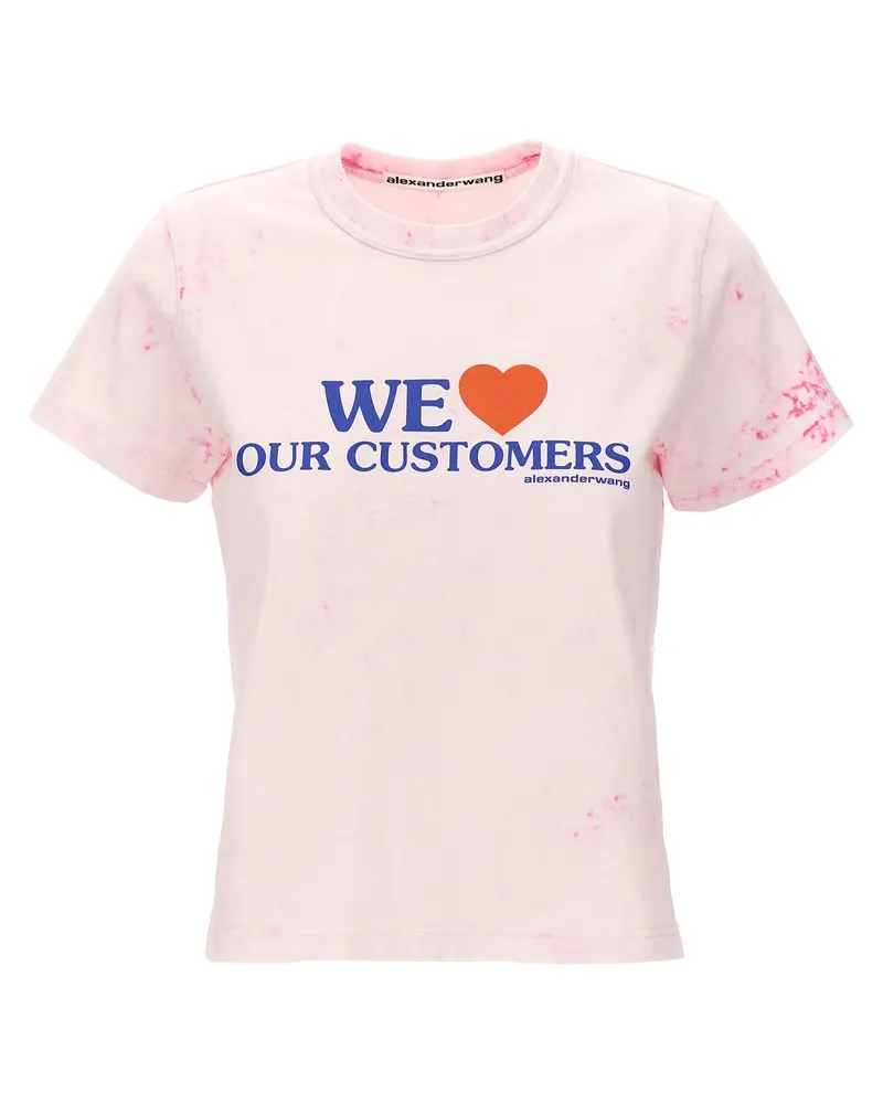 Alexander Wang Wir lieben das T -Shirt unserer Kunden Pink