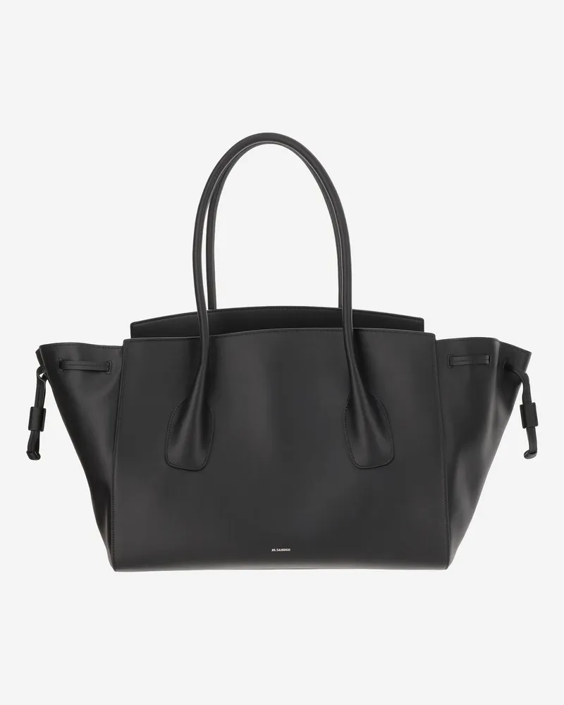 Jil Sander Ledertasche Black