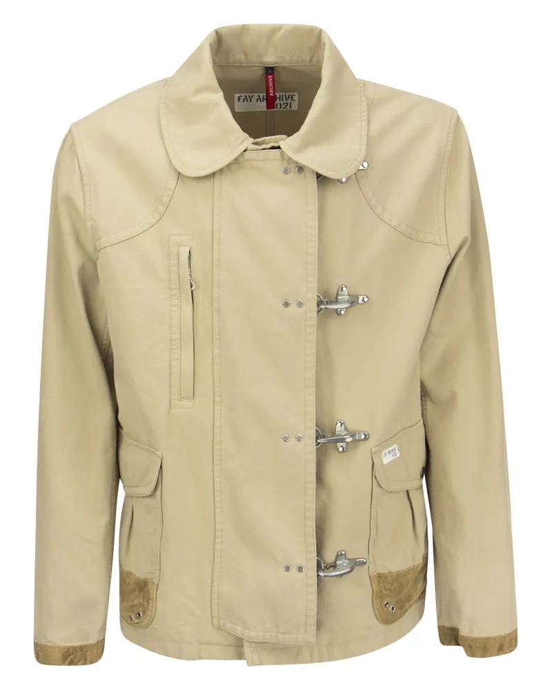 Fay Jacke 4 Haken Beige
