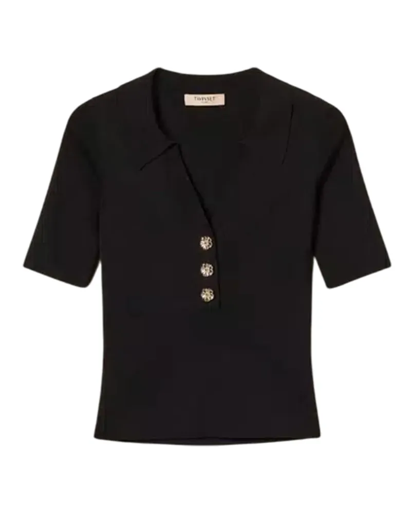 Twin-Set T Shirts And Polos Black Black