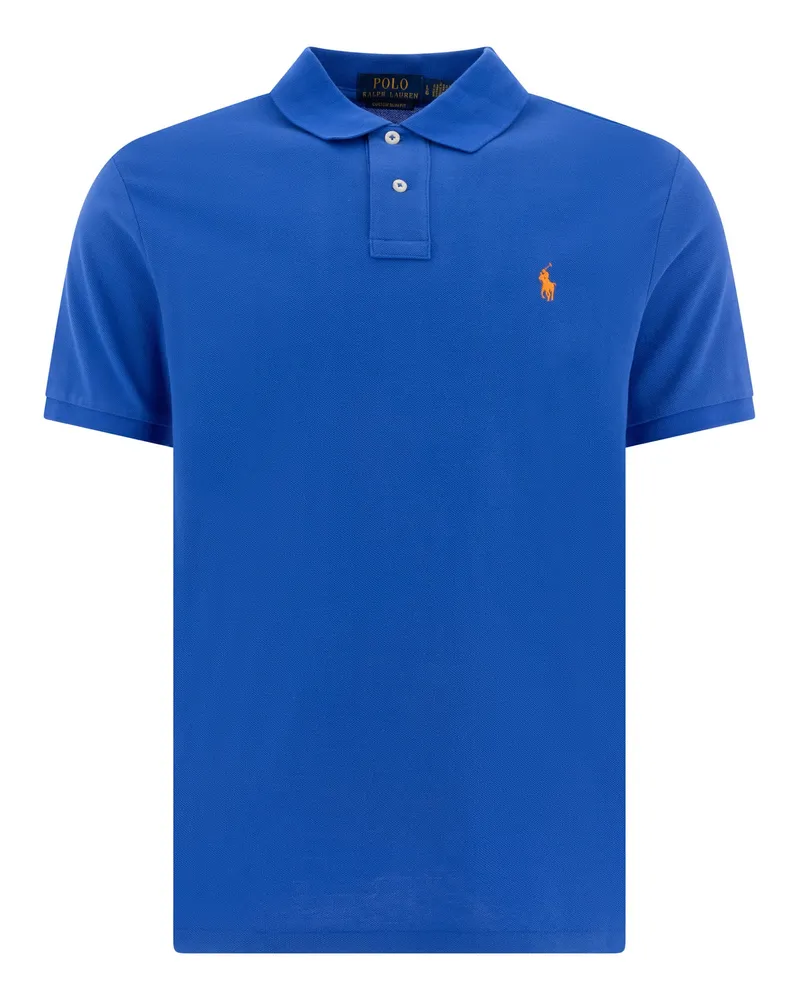 Ralph Lauren Piqué-Poloshirt Blue