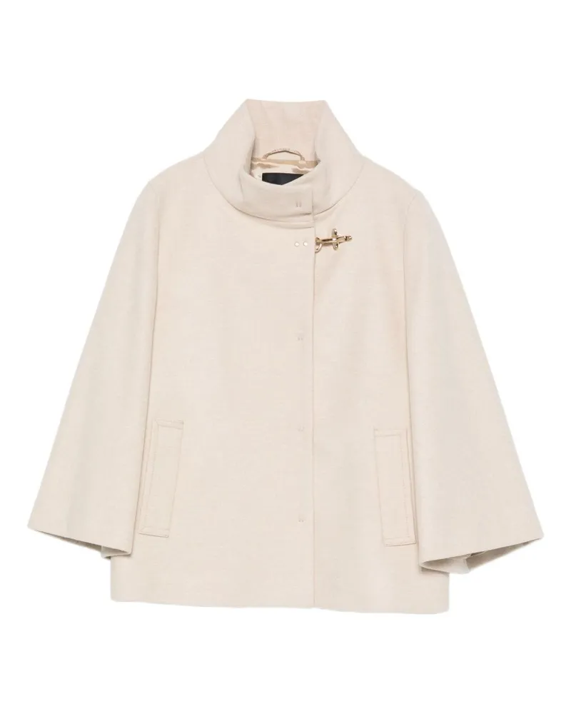 Fay Wool Cape Ivory