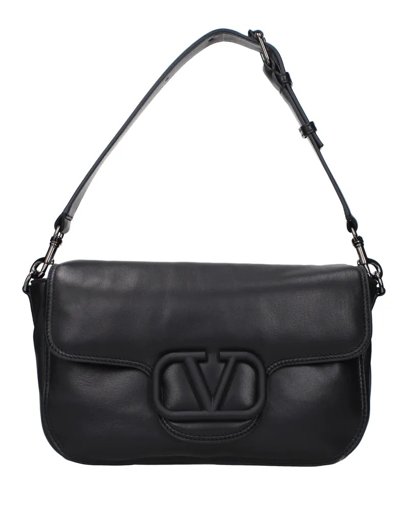 Valentino Garavani Herrens Handtaschen Leder Schwarz -