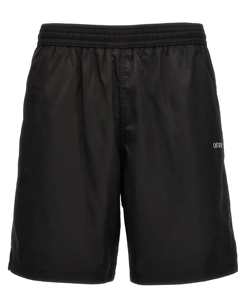 OFF-WHITE Arrow Surfer' Schwimmshorts White