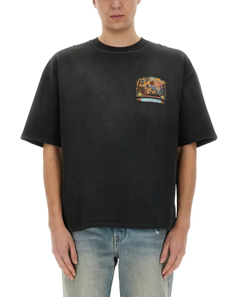 Amiri Jazz Hideaway" T -Shirt Black