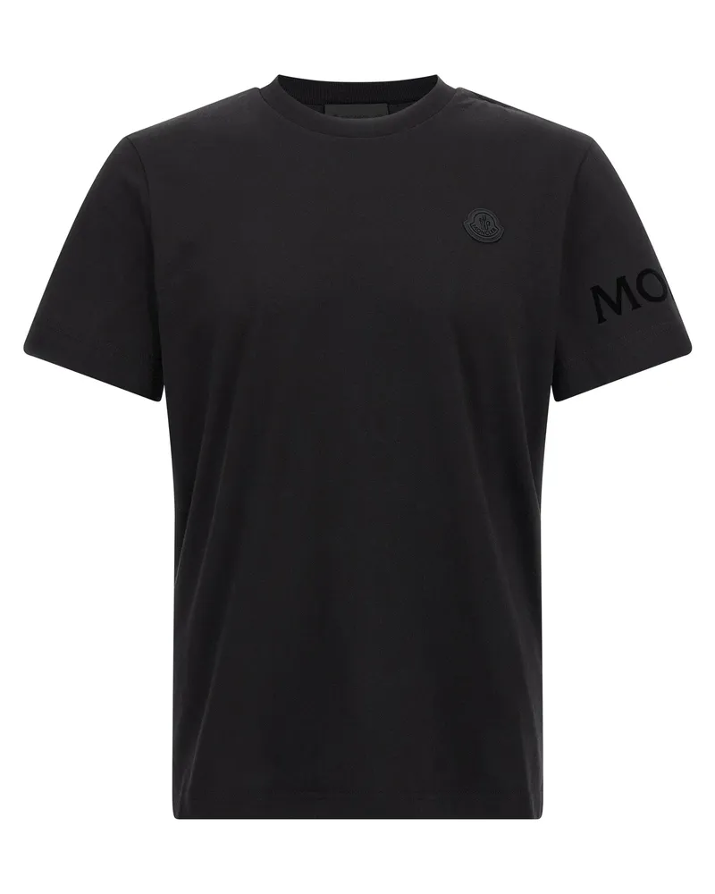 Moncler Logo T -Shirt Black