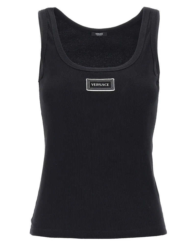 Versace Tanktop mit 90er-Jahre-Vintage-Logo Black