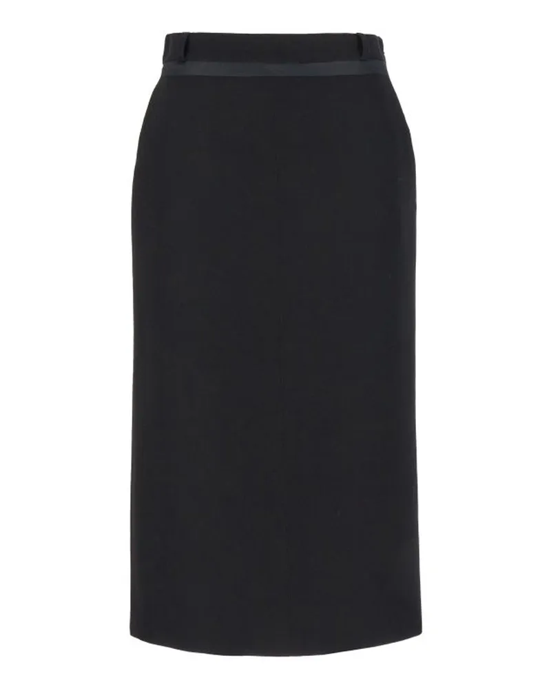 Fendi Virgin Woll Grain de Poud Rock Schwarz