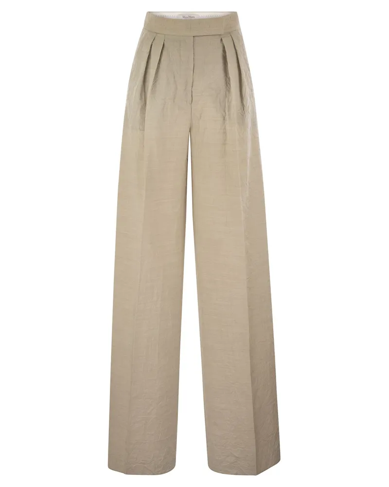 Max Mara Acinoso1234 Wollwollhosen mit weitem Bein Grey