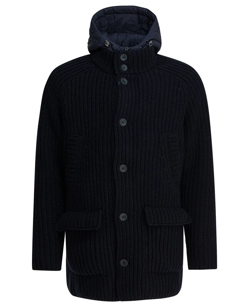 Herno Mantel aus Merinowolle Blue
