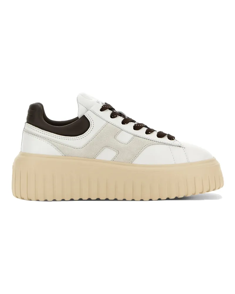Hogan Sneakers H Stripes Bianco/Grigio/Marrone B001+s014